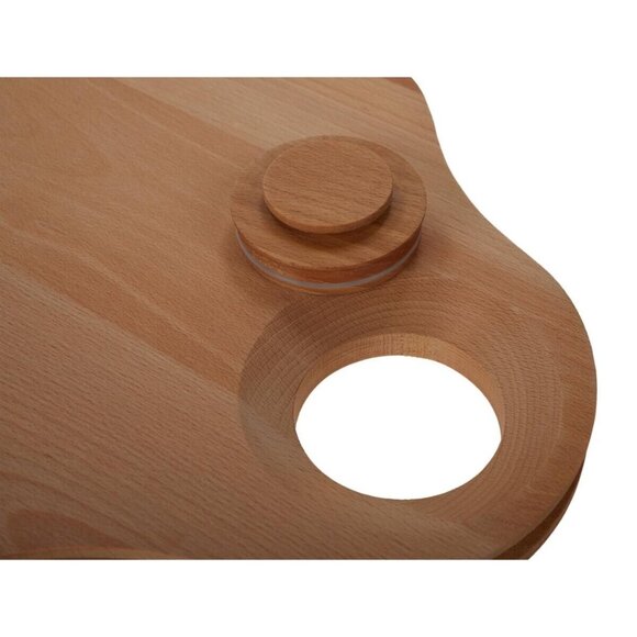 Curtis Stone 2-in-1 Reversible Beech Wood Cutting Board with Chute - Picture 8 of 12